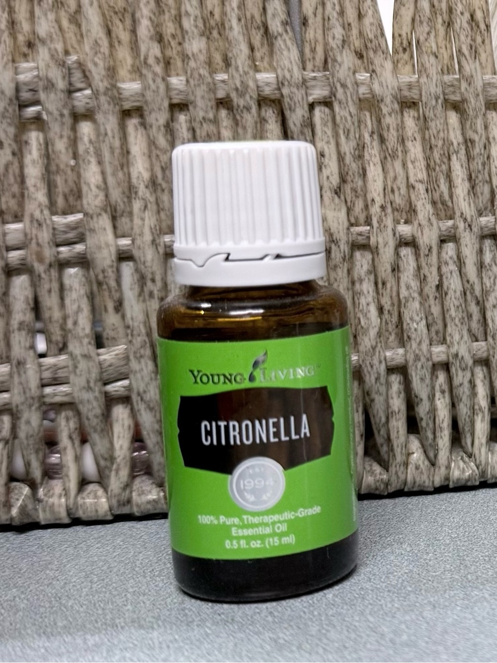 Young Living Citronella Essential Oil - Green and White